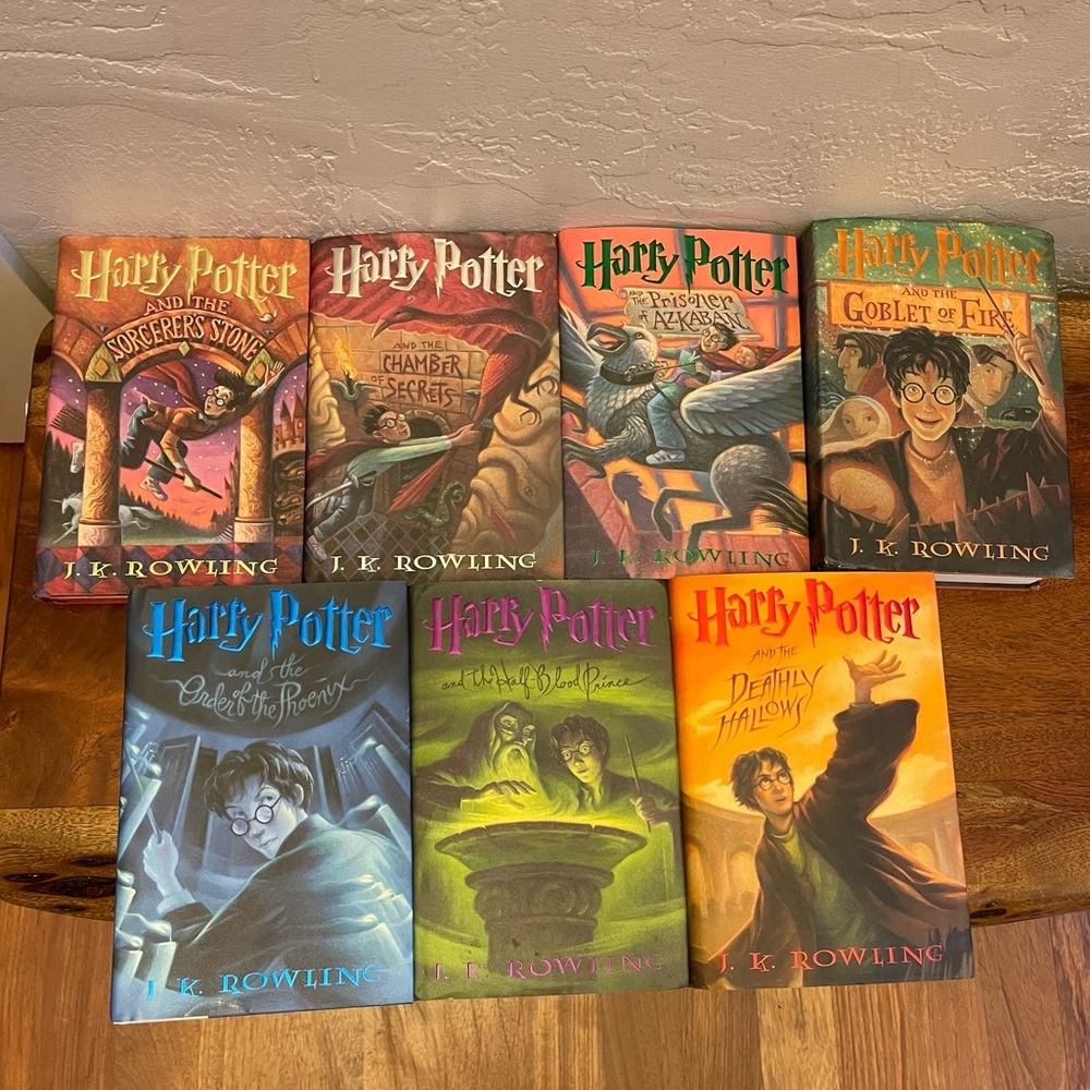 Harry‎ Potter Hard Cover Complete Book Set 1-7 - Picture 2 of 13